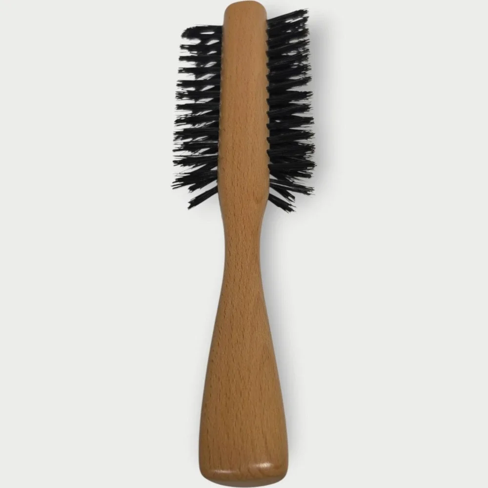 NEW Vintage Stanley Home‎ Products 4050 Half Round Wood Nylon Hair Brush USA Box